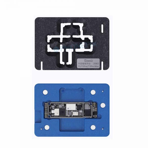 PLATAFORMA + ESTENCIL PARA REBALLING IPHONE 11 / 11 pro / 11 pro max MIDDLE FRAME