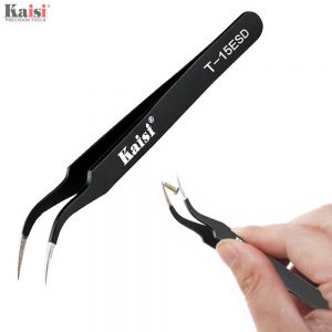 TWEEZERS T-15ESD PUNTA CURVA